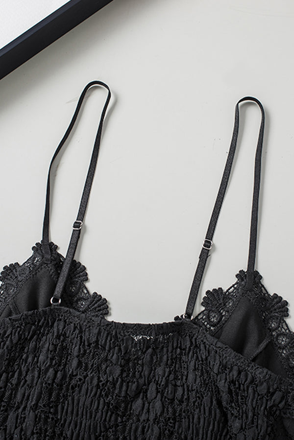 V-Neck Lace Cropped Cami-Teresa's Fashionista LLC
