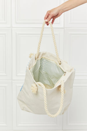 Justin Taylor Picnic Date Tassle Tote Bag-Teresa's Fashionista LLC