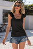 Scoop Neck Lace Cap Sleeve Tank-Teresa's Fashionista LLC