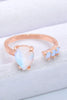 18K Rose Gold-Plated Moonstone Open Ring-Teresa's Fashionista LLC
