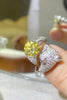 2 Carat Yellow Moissanite Animal Bypass Ring-Teresa's Fashionista LLC