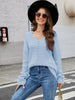 Openwork Dropped Shoulder Long Sleeve Sweater-Teresa's Fashionista LLC