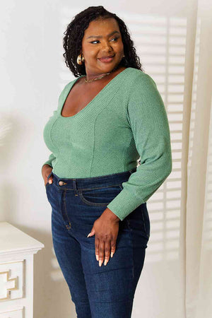 Basic Bae Scoop Neck Long Sleeve Top-Teresa's Fashionista LLC