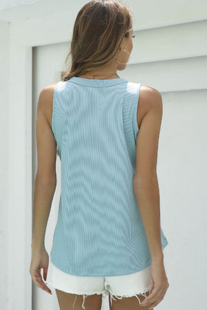 Basic V-Neck Tank-Teresa's Fashionista LLC