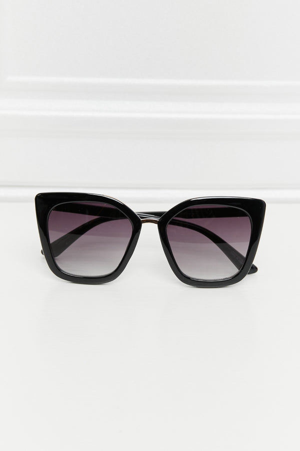 Cat Eye Full Rim Polycarbonate Sunglasses-Teresa's Fashionista LLC