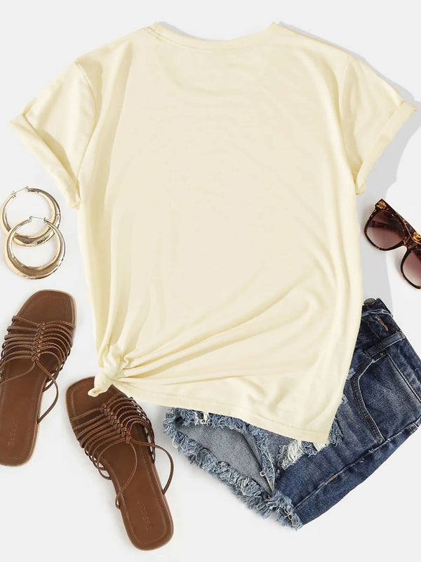 HAPPY ST PATRICK'S DAY Round Neck T-Shirt-Teresa's Fashionista LLC