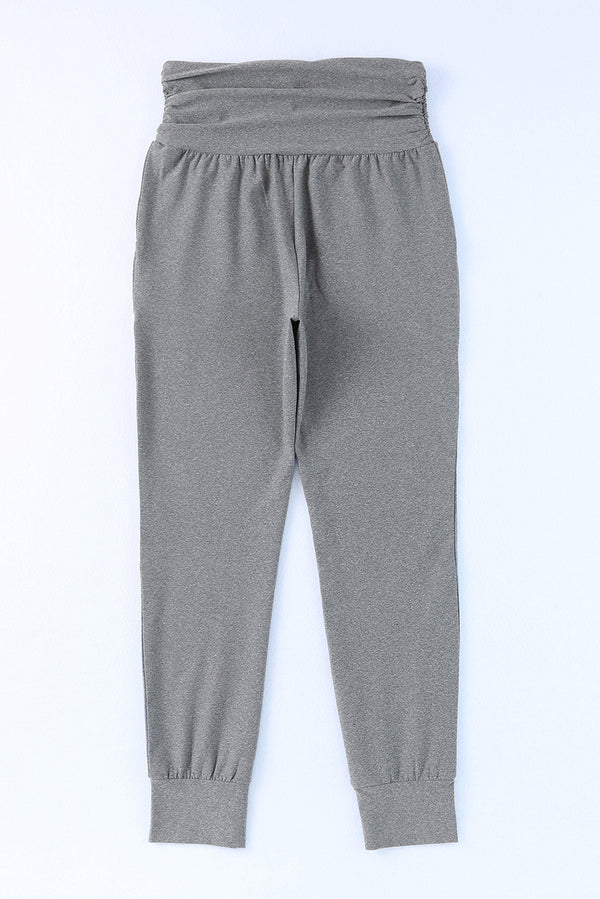 High-Rise Wide Waistband Joggers-Teresa's Fashionista LLC
