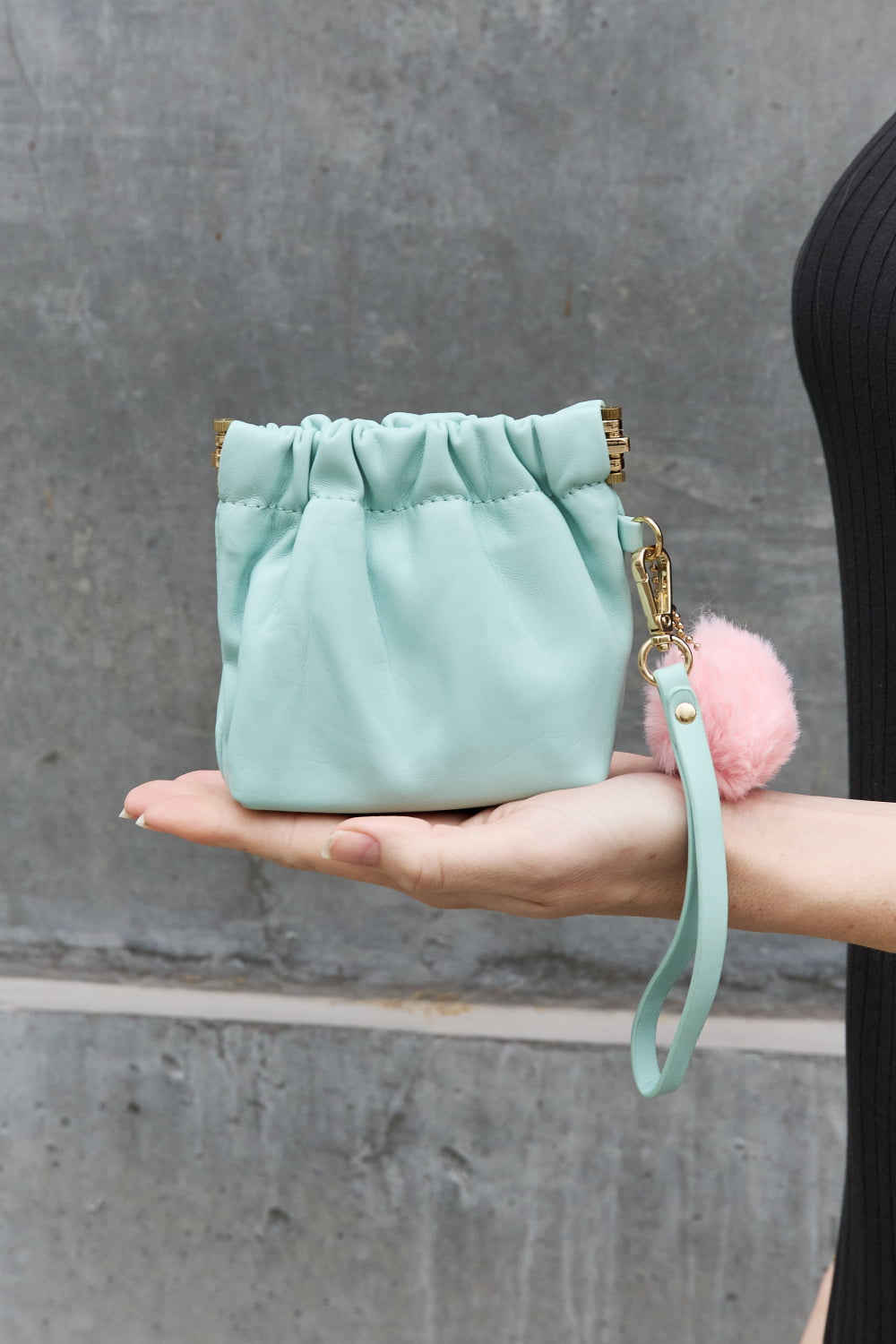 Nicole Lee USA Faux Leather Pouch-Teresa&#39;s Fashionista LLC