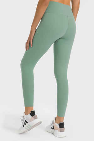 High Waist Ankle-Length Yoga Leggings-Teresa's Fashionista LLC