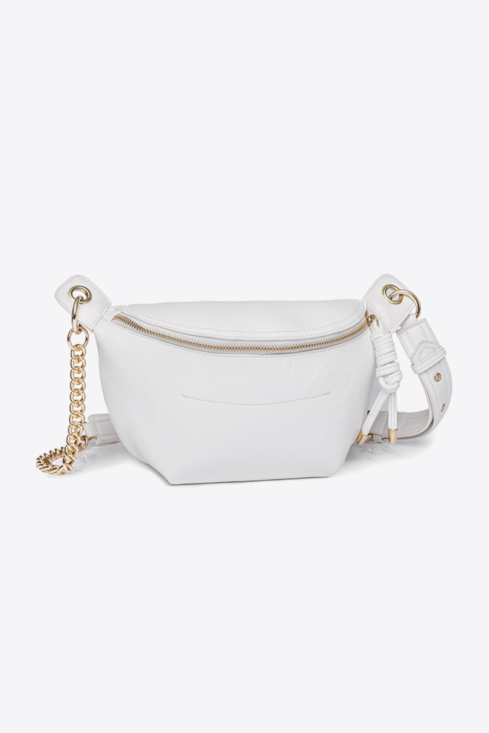 PU Leather Chain Strap Crossbody Bag-Teresa&#39;s Fashionista LLC