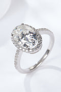 4.5 Carat Moissanite Halo Ring-Teresa's Fashionista LLC
