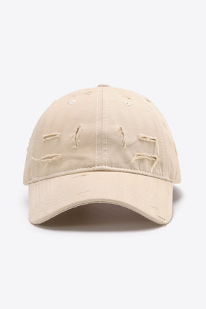 Distressed Adjustable Baseball Cap-Teresa's Fashionista LLC