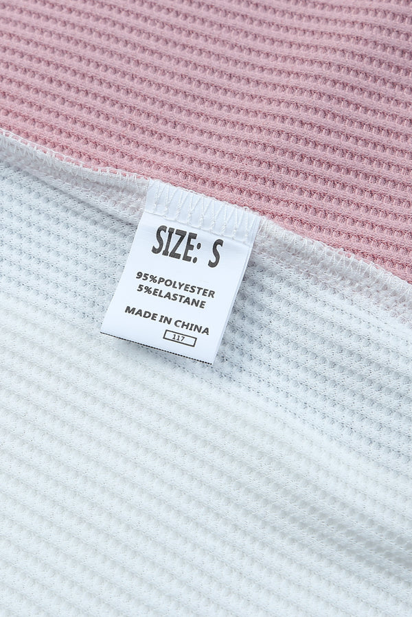 Multicolored Striped Waffle-Knit Sleeveless Tank-Teresa's Fashionista LLC