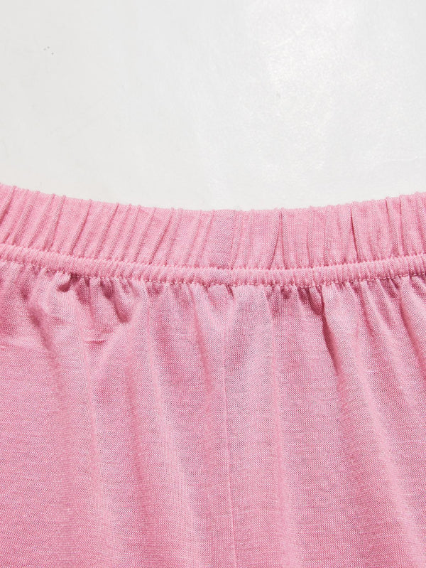 V-Neck Lace Trim Slit Cami and Pants Pajama Set-Teresa's Fashionista LLC