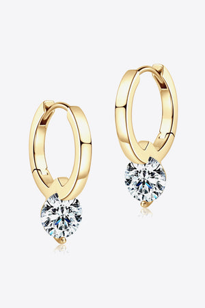 2 Carat Moissanite 925 Sterling Silver Drop Earrings-Teresa's Fashionista LLC