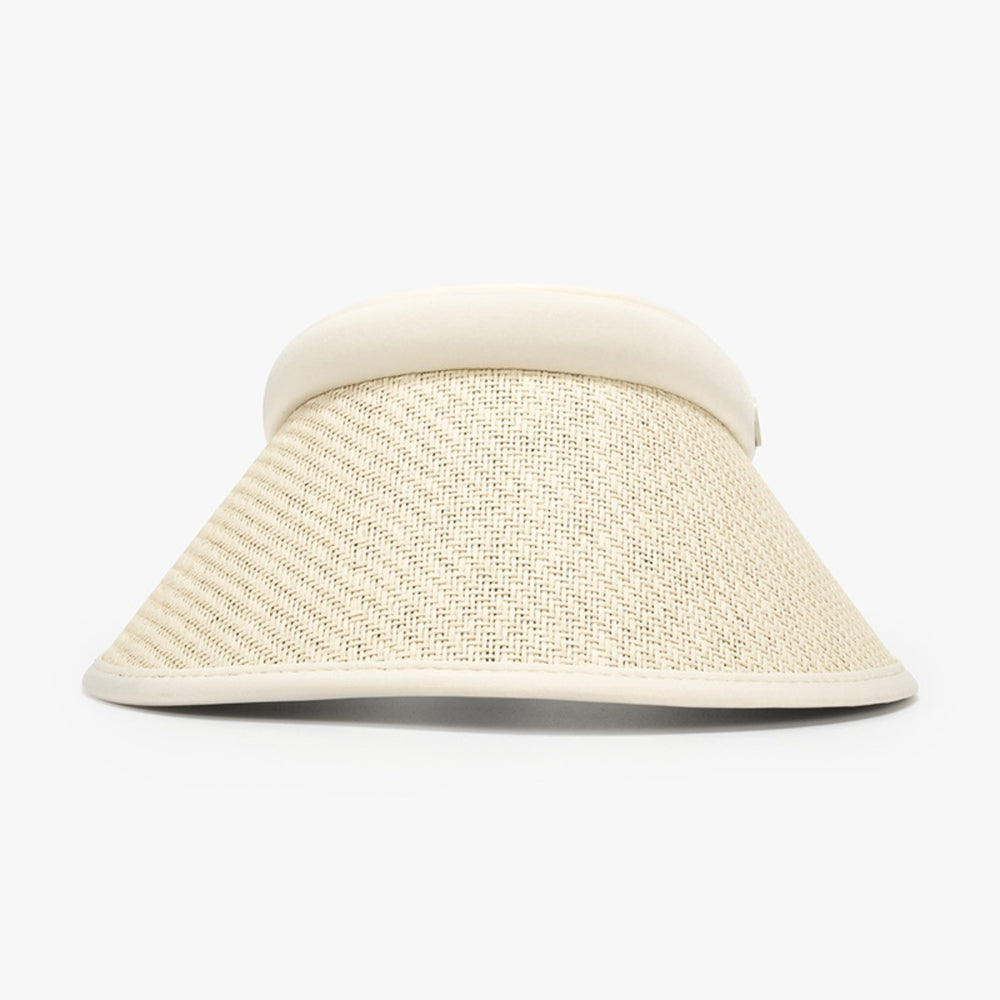 Solid Adjustable Weave Visor-Teresa's Fashionista LLC