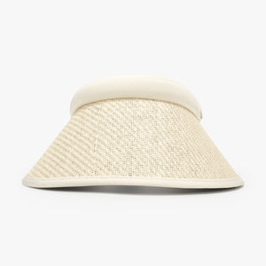 Solid Adjustable Weave Visor-Teresa's Fashionista LLC