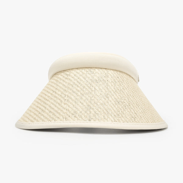 Solid Adjustable Weave Visor-Teresa's Fashionista LLC