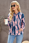 Tie-Dye Drawstring Hoodie with Pocket-Teresa's Fashionista LLC