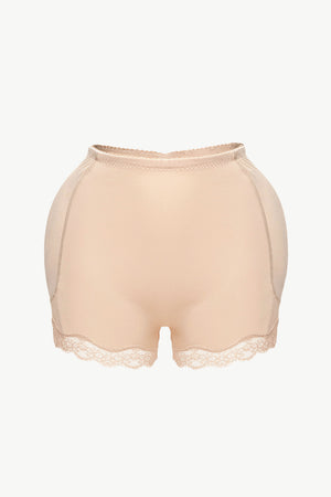 Full Size Lace Trim Shaping Shorts-Teresa's Fashionista LLC