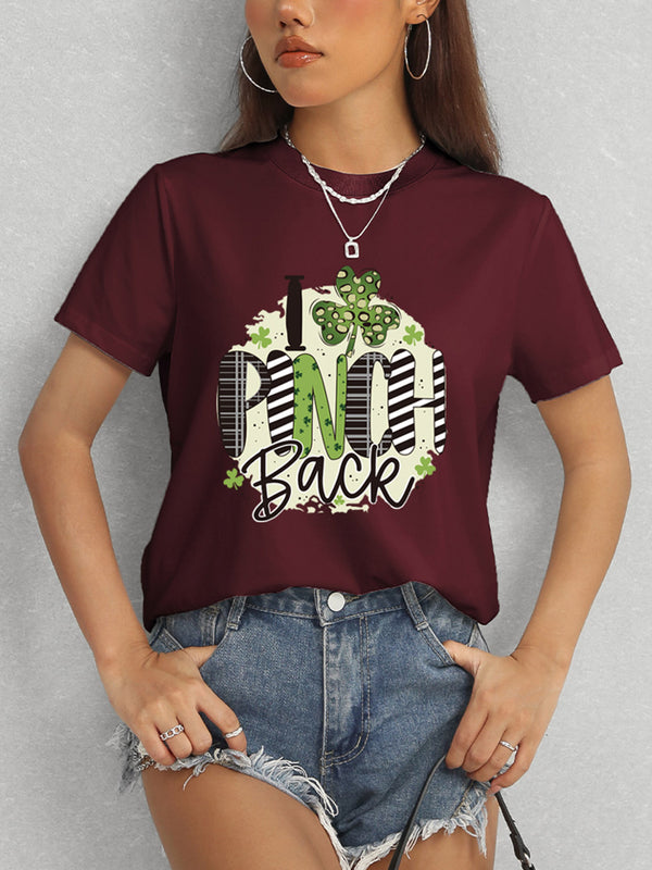 I PINCH BACK Round Neck Short Sleeve T-Shirt-Teresa's Fashionista LLC