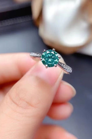 All For You 2 Carat Moissanite 925 Sterling Silver Ring-Teresa's Fashionista LLC