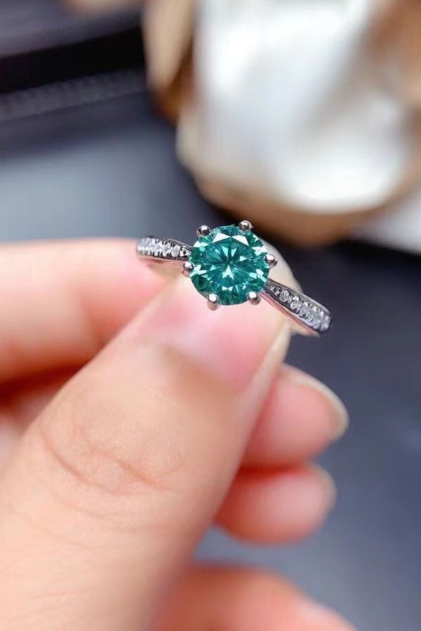All For You 2 Carat Moissanite 925 Sterling Silver Ring-Teresa's Fashionista LLC