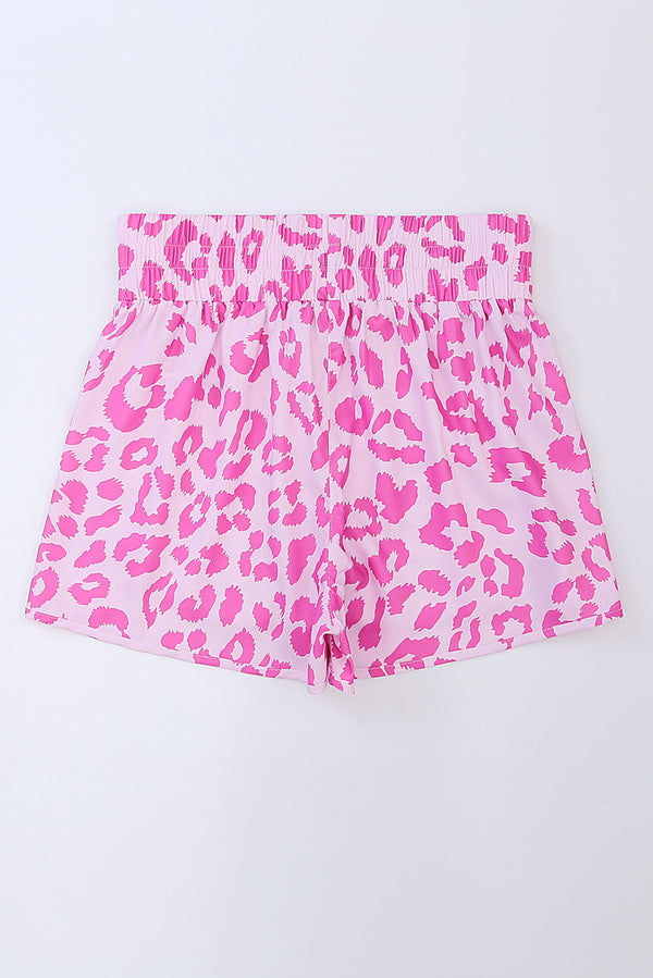 Leopard Elastic Waist Shorts-Teresa's Fashionista LLC
