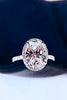 2 Carat Moissanite Platinum-Plated Ring-Teresa's Fashionista LLC