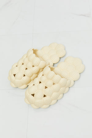 NOOK JOI Laid Back Bubble Slides in Khaki-Teresa's Fashionista LLC