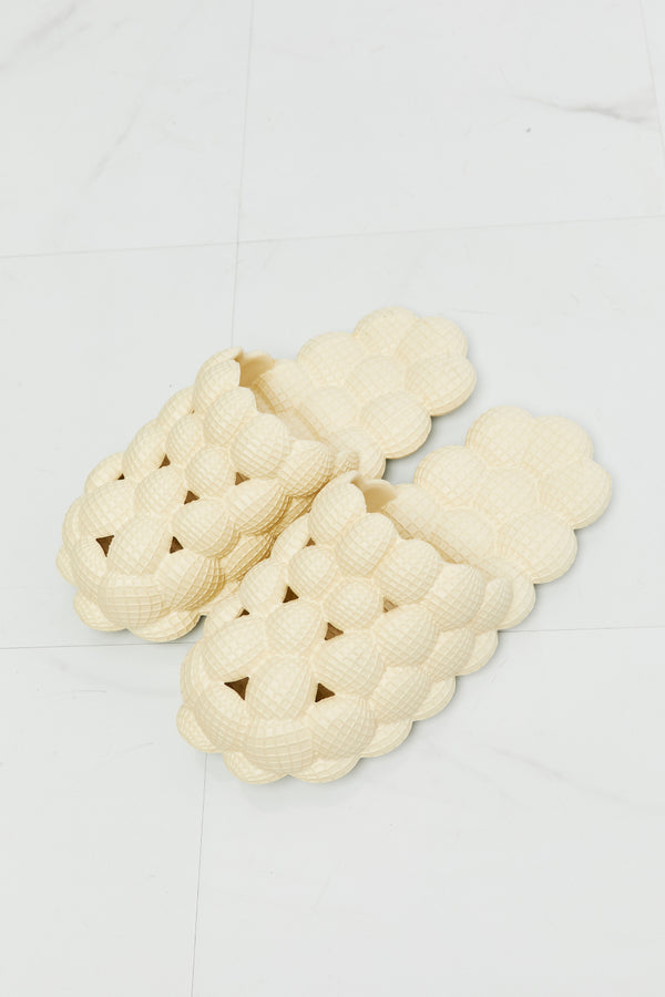 NOOK JOI Laid Back Bubble Slides in Khaki-Teresa's Fashionista LLC
