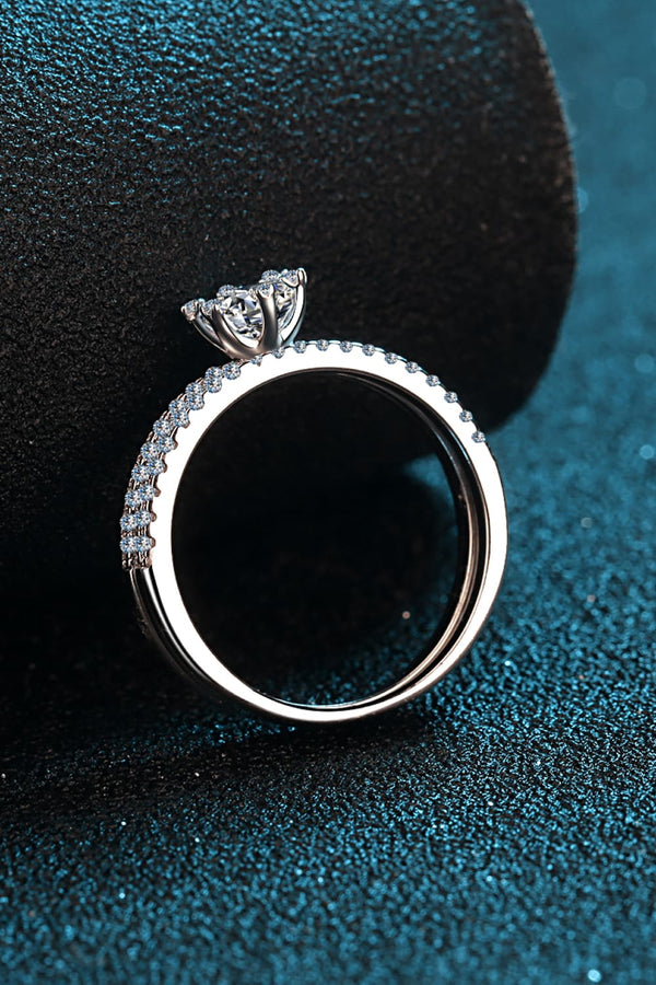 Moissanite 925 Sterling Silver Ring Set-Teresa's Fashionista LLC