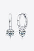 2 Carat Moissanite 925 Sterling Silver Drop Earrings-Teresa's Fashionista LLC