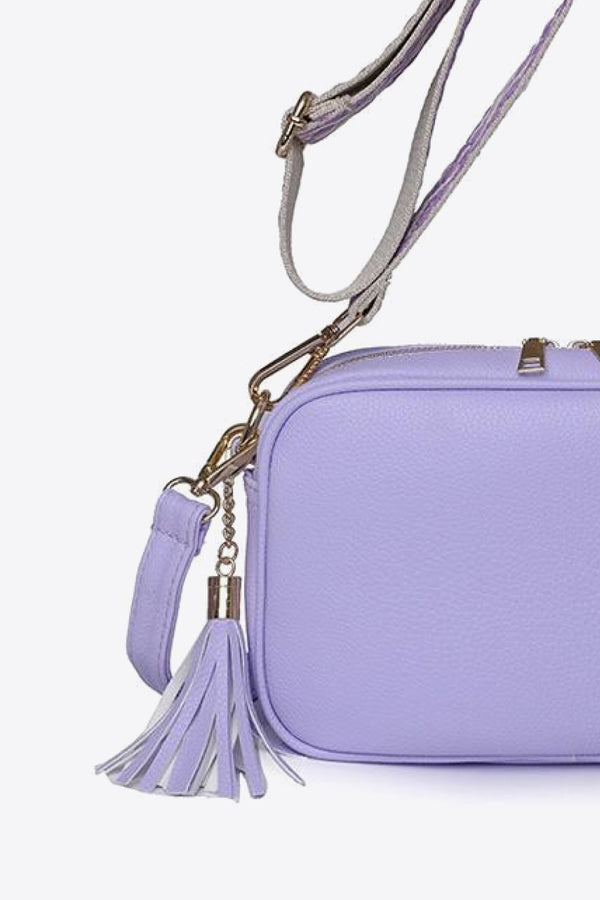 PU Leather Tassel Crossbody Bag-Teresa's Fashionista LLC