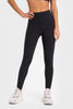 Highly Stretchy Wide Waistband Yoga Leggings-Teresa's Fashionista LLC