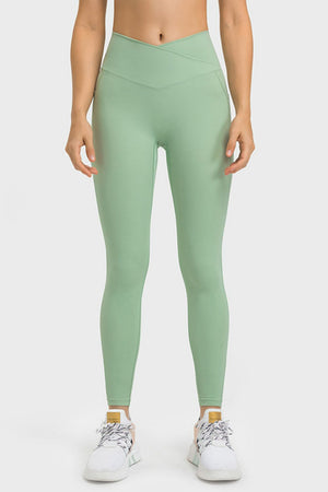 V-Waist Yoga Leggings with Pockets-Teresa's Fashionista LLC