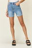 Judy Blue Full Size Tummy Control High Waist Denim Shorts-Teresa's Fashionista LLC