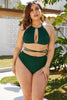 Plus Size Cutout Tied Backless Bikini Set-Teresa's Fashionista LLC