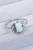 925 Sterling Silver Zircon and Opal Ring-Teresa's Fashionista LLC