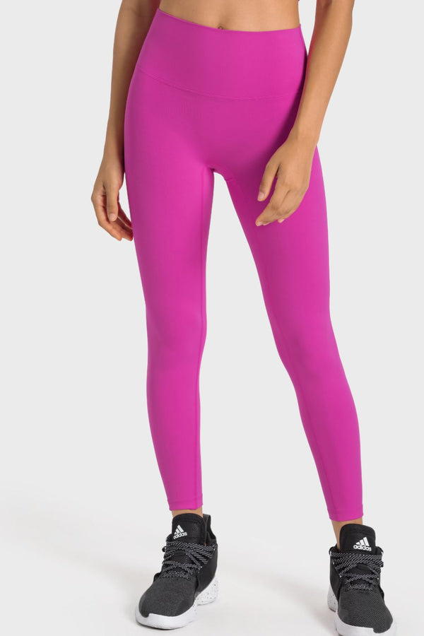 High-Rise Wide Waistband Yoga Leggings-Teresa's Fashionista LLC