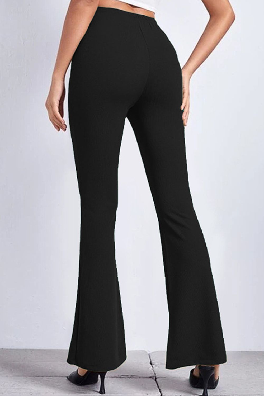 High Rise Flare Pants-Teresa's Fashionista LLC