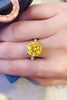 5 Carat Moissanite 925 Sterling Silver Ring in Banana Yellow-Teresa's Fashionista LLC