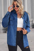 Collared Neck Dropped Shoulder Denim Top-Teresa's Fashionista LLC