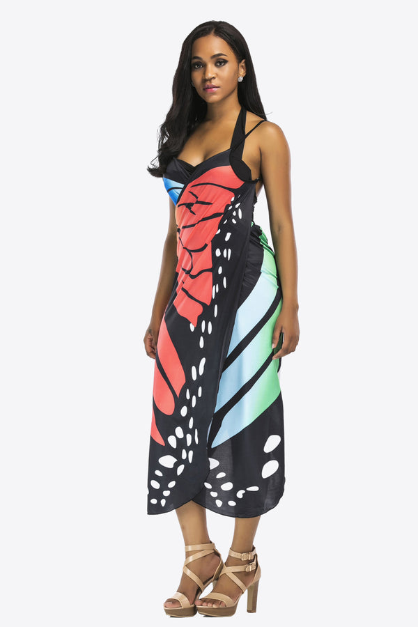 Butterfly Spaghetti Strap Cover Up-Teresa's Fashionista LLC
