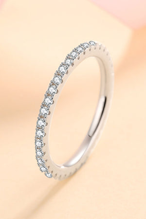 Curious Time 925 Sterling Silver Moissanite Ring-Teresa's Fashionista LLC