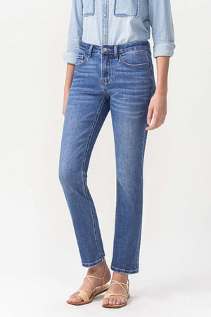 Lovervet Full Size Maggie Midrise Slim Ankle Straight Jeans-Teresa's Fashionista LLC