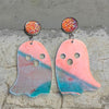 Ghost Shape Acrylic Dangle Earrings-Teresa's Fashionista LLC