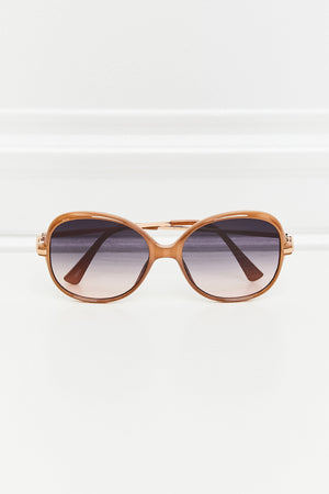 Metal-Plastic Hybrid Full Rim Sunglasses-Teresa's Fashionista LLC