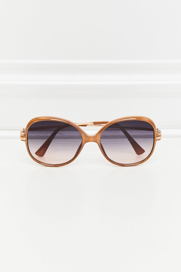 Metal-Plastic Hybrid Full Rim Sunglasses-Teresa's Fashionista LLC