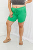 Blumin Apparel Too Good Full Size Ribbed Shorts in Green-Teresa's Fashionista LLC